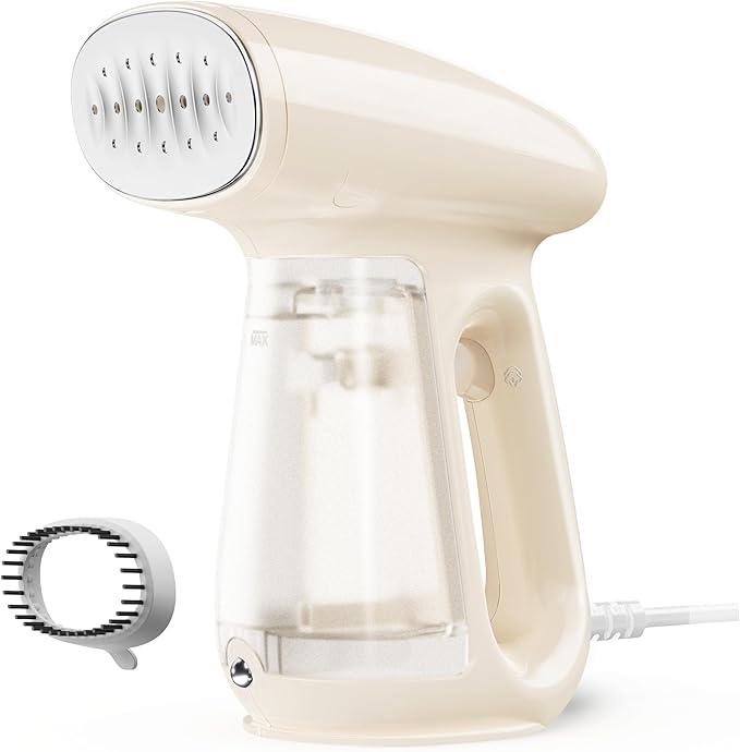 Bear Steamer for Clothes, Handheld Clothes Steamer,1300W Strong Power Garment Steamer with 230ml Tank,Fast Heatup, AutoOff, Steam Iron Fabric Wrinkle Remover with Brush for Home and Travel