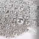 2 x Silver Pearl Sprinkles for Cake Decorating,Metallic Sprinkles for Cupcake Toppers Baking Cookie Ice Cream, Lover Birthday Celebrations Wedding Shower Party, 4.05oz