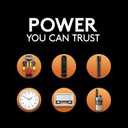 Duracell Coppertop D Batteries, 4 Count (1 Pack), D Battery with Long-lasting Power, All-Purpose Alkaline Battery for Household and Office Devices