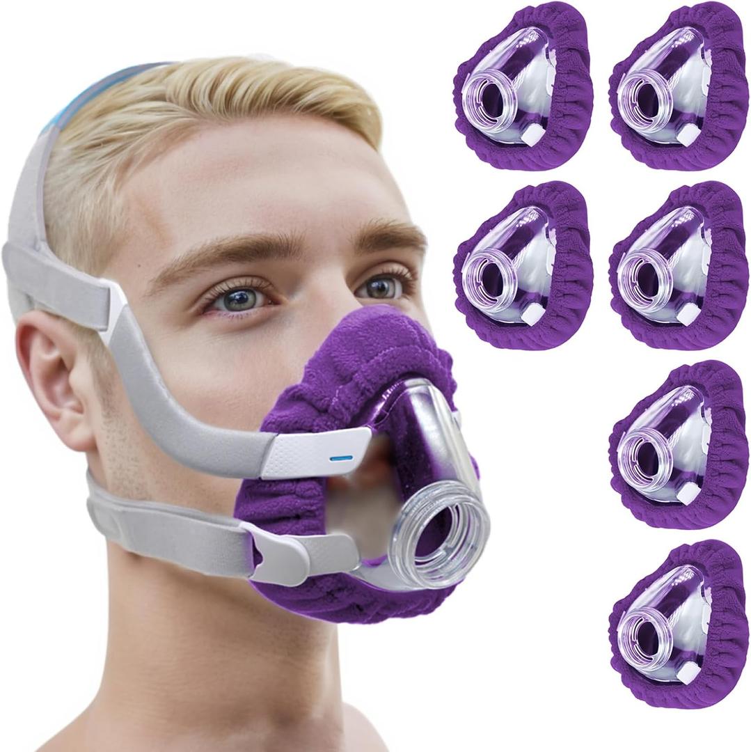NATAKU 6-Pack Medium CPAP' Mask Liners Compatible with F20 Full Face Masks Cushion, Reusable Comfort Cushioned Mask Cushion Covers, Absorb Facial Oils and Moisture to Improve Mask Wear Experience