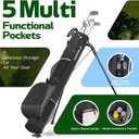 Golf Lightweight Stand Bag - Par 3 Sunday Small Golf Bag with 2 Way Dividers Rain Hood Shoulder Strap and Multiple Storage Pockets for Men and Women