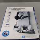 PS5/Slim/Pro Wall Mount Kit with Cooling Fan & Charging Station, PS5 Shelf Floating Mount for All PlayStation 5/Slim/Pro Disc & Digital Console, PS 5 Wall Bracket Behind TV, PS Five Pro Accessories