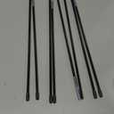 DOKEHOM [6 Pack] 26.5-Inches Fiberglass Rods for 150L Laundry Hamper (Black)
