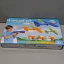 Fuwidvia 3 Pack Airplane Launcher Toys, 13.2'' LED Foam Glider Plane Toy for Boys, 2 Flight Modes Outdoor Flying Toys Birthday Gifts for Boys Girls 4 5 6 7 8 9 10 11 12 Year Old (Blue&Green&Orange)