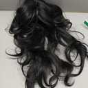 Black Long Wavy Curly Hair for Women Natural Lolita Wig Daily Synthetic Wig for Fancy Costume Party