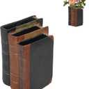 Guichifun Book Shaped Vase for Flowers - Resin Decorative Vase Classical Fake Books for Bookshelf Bedroom Office Home Dcor Gifts for Book Lovers 5.5 * 4.5 * 7.5 Inch