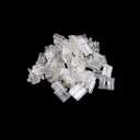 SPT-1 Female Vampire Plug 25Pcs, Gilbert Plug Green, Fits SPT-1 Specification Cable Christmas Light String Ends Replacement Zipper Plugs