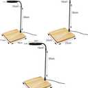 LED Aquarium Light 360 Degree Full Spectrum LED Light with Bamboo Board 10W Nano Fish Tank Light USB Powered Flat Nano Aquarium Light Bett a Fish Tank Light for Plant Growth