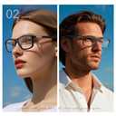 Missfive 2 Pack Classic Bifocal Reading Glasses for Men Women, Premium Metal Spring Hinge Lightweight Frame Readers, Anti Blue/UV Protection Near-Far Dual-Use Eyewear 2.25x