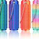 Little Ouchies Pain Fidget 4PCS  Pain Stim Tool Spiky Sensory Fidget Toys for Adults Anxiety Relief, 3D Printed Grippie Keychain for Focus & Skin Picking, Stress Relief Gift for Teens