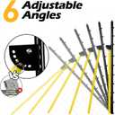 6-Angle Adjustable Volleyball Rebounder Net 7x4ft, High Stable Bounce Back Training Equipment for Practicing Volleying Bumping Spiking with High-Tension Net, PU Volleyball and Pump, Stakes