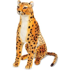 Melissa & Doug Giant Cheetah - Lifelike Stuffed Animal (Stands Nearly 3 Feet Tall)