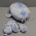 IKASA Mommy Seal Stuffed Animal Mom and Baby Plush Toy, Cute 16" Soft Small Mama Family Set Cuddly Toys with Little Mini Babies, Gifts for Kids