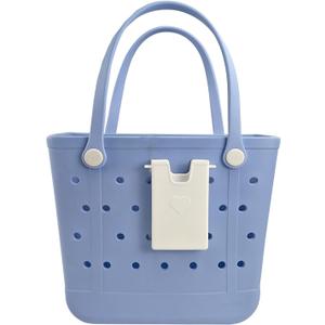 2 x Beach Bag Accessories for Bogg, Organizer Phone Holder Compatible for Medium-Baby/Large-Original Bogg Bag, Cell Phone Holder for Bogg(White)