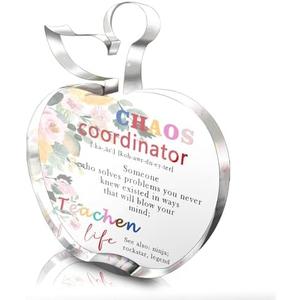 Chaos Coordinator Gifts for Teachers - Appreciation Gifts for Coworker - Shelf Cubicle Table Decor Appreciation Thank You Gifts for Teachers Coworkers