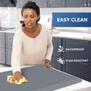 KitchenClouds Kitchen Mat Cushioned Anti Fatigue Rug 30"x108" Water Resistant, Non Slip, Standing and Comfort Desk/Floor Mats for House Sink Office (Grey,0.8inch)