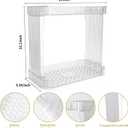 Ayswupt Acrylic 2 Tier Bathroom Counter Organizer,Makeup Organizer for Vanity,Clear Organizer Shelf for Kitchen Sink Countertop Storage,Perfume Tray for Dresser,Decor Tray for Skincare Cosmetics