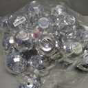 24 Pieces Disco Ball Cups Disco Flash Ball Cocktail Cup with Lid and Straw Bar Party Supplies Wine Cocktail Drinking Syrup Tea Bottle 20 OZ (Sliver)