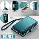 Passport Holder Wallet Case Wallet for Men Women Blue