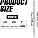 Black Zip Ties 0.19 * 11.81 Inch 200 Pack UV Resistant Nylon Wire Ties,Tensile Strength Heavy Duty Cable Wire Ties for Indoor and Outdoor Use