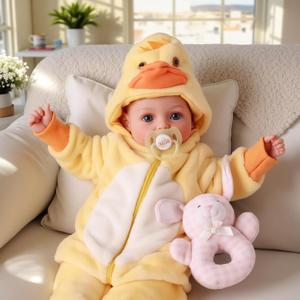 BABESIDE Value 5-Piece Realistic Baby Doll Set  Includes 15-Inch Soft Body Doll, Outfit, Bottle, Magnetic Pacifier & Birth Certificate  Ideal Gift for Kids, Birthday, Pretend Play