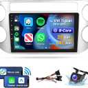 [8 CORE 2G+64G] Car Radio for Volkswagen Tiguan 2010-2015 with Wireless Carplay/Android Auto, 9 Inch Android 13 IPS Touch Screen Car Stereo, Bluetooth, GPS, WiFi, SWC, DSP + Backup Camera