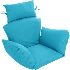 Egg Chair Cushion  Outdoor Hanging Chair Cushion, Replacement Cushions for Patio Swing, Waterproof, Fade- Resistant, Removable & Machine Washable Cover, Teal