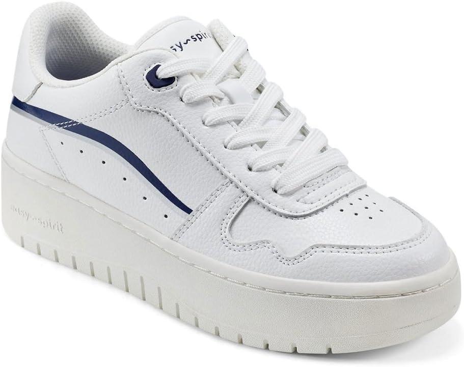 Easy Spirit Women's Onyx Sneaker (10, White Navy)