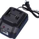 Power Tool Battery Charger Battery Charging Device Portable with Multiple Protection Power Tool Accessories for 21V Battery, 1.8A