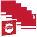 5PCS Laser Engraving Double Color ABS Plastic Sheet, Two-Tone Laserable Engraving Plastic Sheets for Name Badge, Office Label, Laser Artistic Product, Size 11.73" x 11.73", Red/White