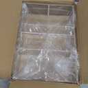 Tasybox Tea Bag Organizer, Clear Acrylic Tea Bag Holder with 6 Slot, Tea Packet Storage for Drawer, Pantry, Kitchen, Cabinet, Countertop