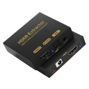 4K HDMI Audio Extractor 60Hz, HDMI to Optical and 3.5mm Aux Converter, for Fire Stick, Speakers, PS5, Blu-ray Player, Amplifier, Headphones, NOT Support ARC