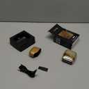 Electric Foil Shavers for Men, Mini Electric Razor, Compact Face Shaver, IPX7 Waterproof Wet Dry Cordless Razor, LED Display, USB-C, Travel-Friendly, Light Gold