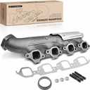 A-Premium Right Engine Exhaust Manifold W/Gasket - OHV 8Cyl 7.4L - Compatible with Chevy & GMC - C,K Class - 88-95 - C1500, C2500, C3500, C3500HD, K2500, K3500, C2500 K2500 Suburban