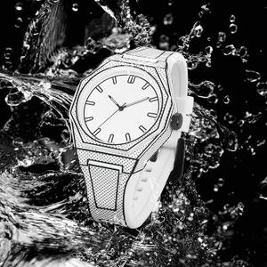 BARAMON Watches for Men Fashion Sketch Anime Series Quartz Analog Watch Stylish Creative Minimalist Casual Men's Wristwatch Waterproof Sport Silicone Band