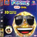 PRISMIC Emoji Cool 3D Puzzle Craft Kit - DIY Light-Up Room Decor for Teens, Tweens, and Kids Ages 12-16, Cute Night Light Toy, Birthday Gift, Arts & Crafts for Girls and Boys