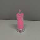 HAIDOLIANG 4PCS Pink LED flameless Candles (D:2.5" x H:7"),LED Pillar Candles, Battery Included, Velas artificiales para decoracion for Valentine's Wedding Birthday Bedroom Decorations