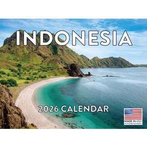 2 x Indonesia Calendar 2026 Monthly Wall Calender 12 Month Indonesian Gifts | American Made In The USA