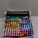 168 Colors Alcohol Markers - Dual Tip Permanent Art Markers Set for Coloring Drawing Painting, Fine and Chisel Tip Alcohol Based Pens with Carrying Case for Adult Artists
