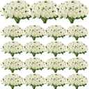 VZZNN 180 Pcs Artificial White Roses Bulk, Realistic Silk Fake Rose Flowers with Long Stems for Wedding Centerpieces, Bridal Bouquets, Party, and Home Decoration (White)