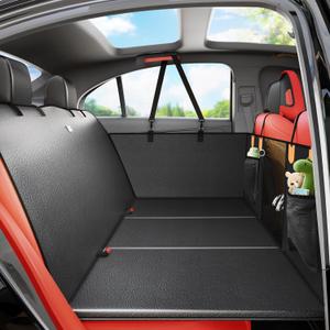 2026 Upgraded Dog Car Seat Cover for Back Seat with Hard Bottom Car Seat Cover for Dogs, Waterproof Pet Seat Protector, Non-Slip Scratch-Resistant Surface, Supports 500lbs, Easy to Clean and Install