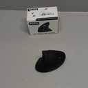 Ergonomic Wireless Rechargeable Mouse, Bluetooth+USB A+Type C(3 in 1) Connection, 5 Levels Up to 4800 DPI, 6 Silent Buttons, 2.4GHz Carpal Tunnel Vertical Mice, for Laptop, Desktop,MacBook-black