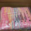 USTIDE Vibrant Rainbow Area Rug 5x7/55"x78" Colorful Stripe Kids Rug Plush Machine Washable Rug for Girls Bedroom Nonslip Kids Carpet for Nursery Soft Playroom Home Decor (4'7" x 6'6" (Rectangular))