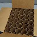 30 Pack Craft Rolls - Thick Cardboard Tubes for Crafts - Round Tubes - Cardboard Tubes For Crafts - Craft Tubes - Craft Round Tubes - Paper Tube for Crafts - 1.57 x 3.9 inches - Brown