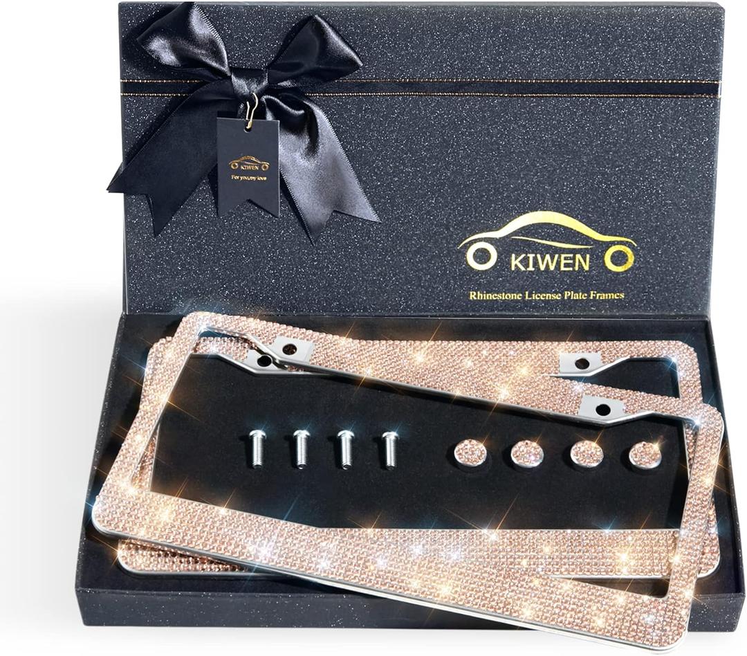 License Plate Frames (champagne gold)