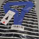 ZESICA Womens Striped Long Sleeve Tops Oversized Sweatshirt V Neck Loose Fit Tunic Tops Spring Casual Blouses (Black, S)