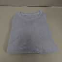 SHEWIN Long Sleeve Shirts For Women Oversized Sweatshirt Crewneck Waffle Knit Fall Tops for Women 2025 (XX-Large, 9 Sky Blue)