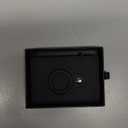 GAOCHALE AirTag Wallet Genuine Leather Air Tag Wallet RFID Technology Credit Card Holder with Minimalist Wallet for Men for Apple AirTag (No Airtag Included)(Black)