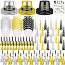 Denylo pro 98 Pcs New Year's Eve Party Supplies with Hat Headband Horn Trumpet Sticker 2026 Party Decorations for New Year Celebration