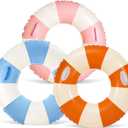 Large Swim Ring with Handles for Adults,47 Inch Classic Pool Swimming Rings Pool Inner Tubes, Inflatable Pool Floats, Pool Floaties Adult Size for Summer Pool Party Beach